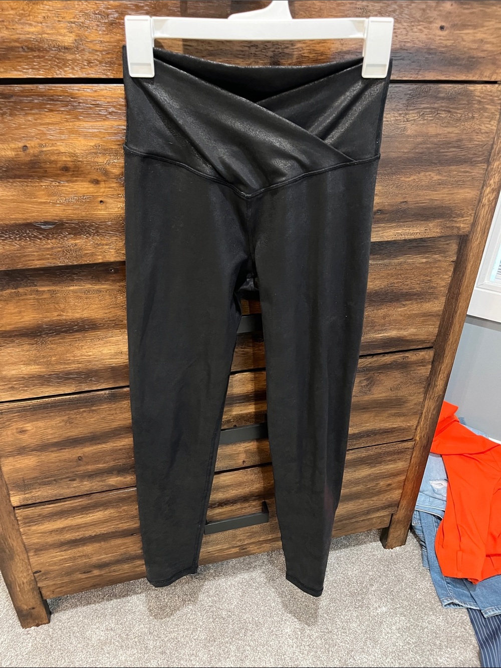 aerie Black Crisscross Waist Leggings